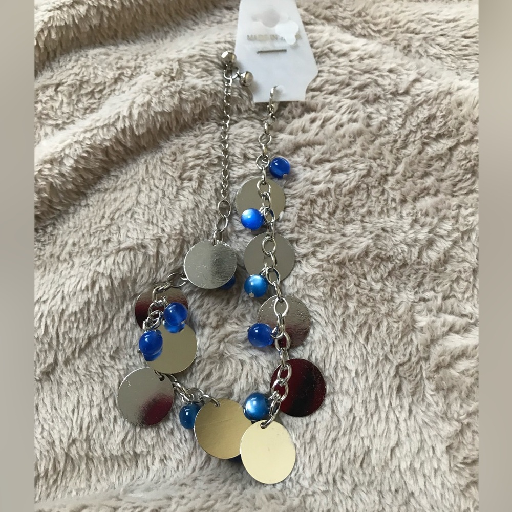 ♥️5/$20 NWT Silver Circles Necklace